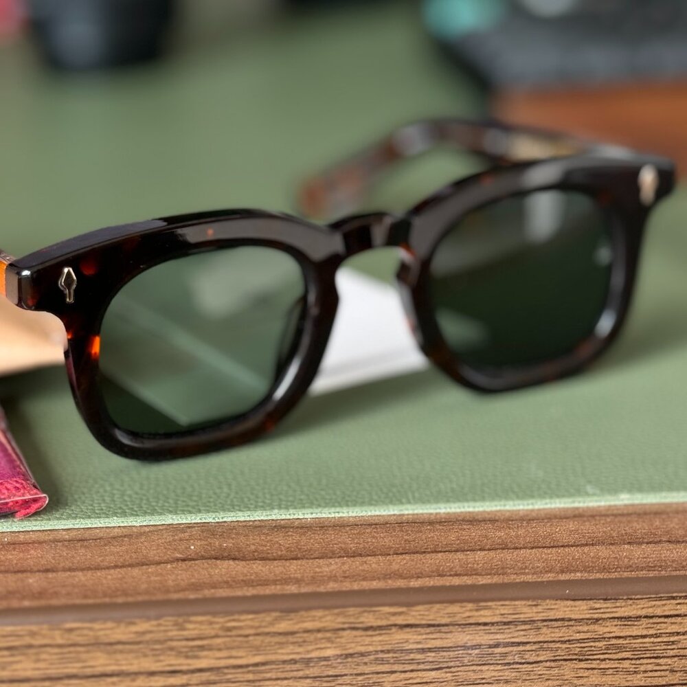 Jaques Mare Mage Style Tortoise DEVAUX Thick Acetate Sunglasses Designer